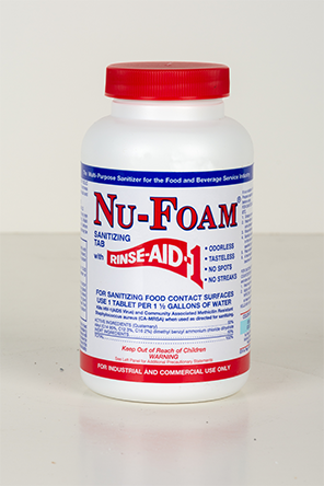 nu-foam sanitizing tablets