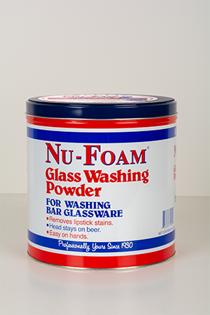 glass washing powder