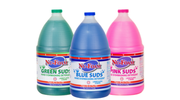 Green, Blue, Pink Suds Detergent